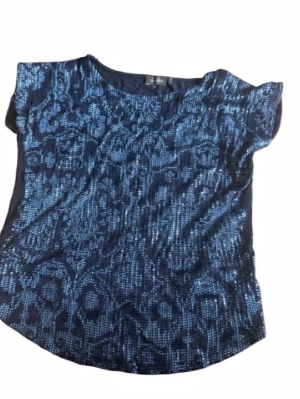 Crosby short sleeve sequin front T shirt
